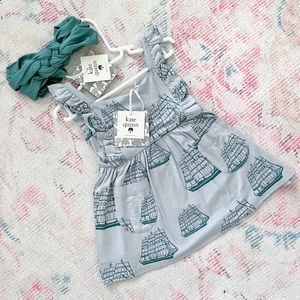 SOLD ❌ Kate Quinn Bamboo Pinafore Dress Set